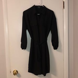 Express black shirt dress